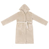 Vidaxl badjas hoodie beige s flanel