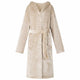 Vidaxl badjas hoodie beige m flanel