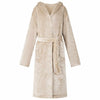 Vidaxl badjas hoodie beige xxxl flanel
