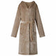 Vidaxl badjas hoodie kameel l flanel