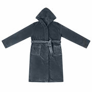 Vidaxl badjas hoodie marineblauw xxxl flanel - afbeelding 2