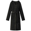 Vidaxl badjas hoodie zwart m flanel