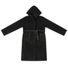 Vidaxl badjas hoodie zwart m flanel