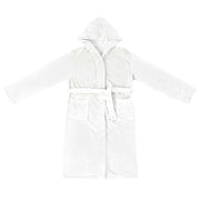 Vidaxl badjas hoodie wit xxxl flanel - afbeelding 2