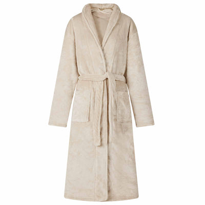 Vidaxl badjas zonder kap beige s flanel