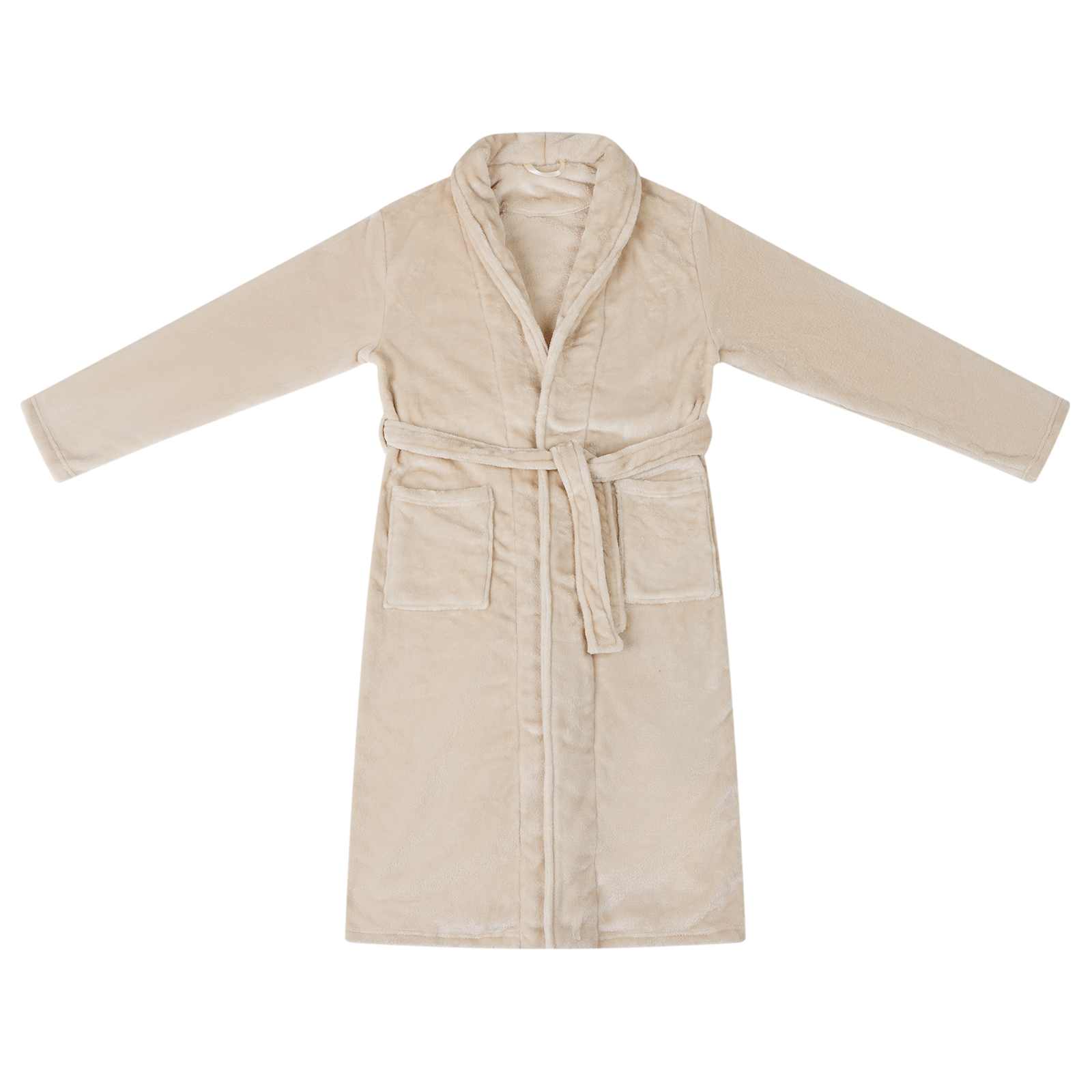 Vidaxl badjas zonder kap beige m flanel