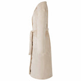 Vidaxl badjas zonder kap beige l flanel - afbeelding 3