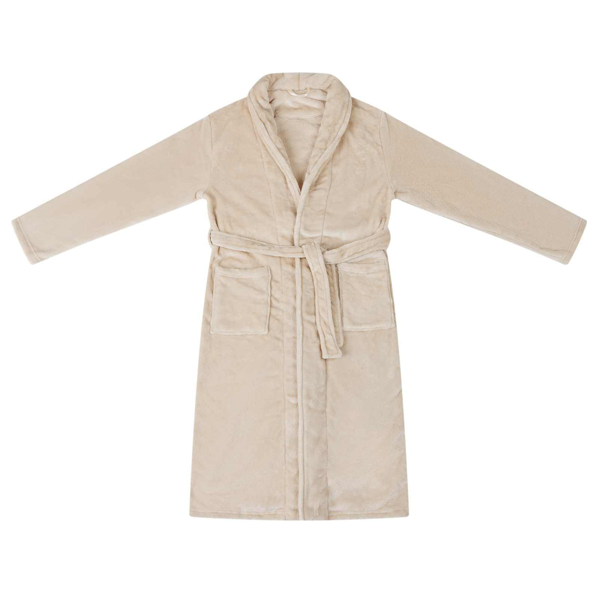 Vidaxl badjas zonder kap beige xl flanel