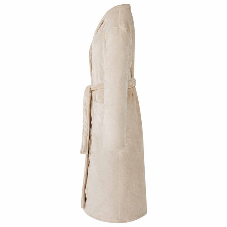 Vidaxl badjas zonder kap beige xl flanel