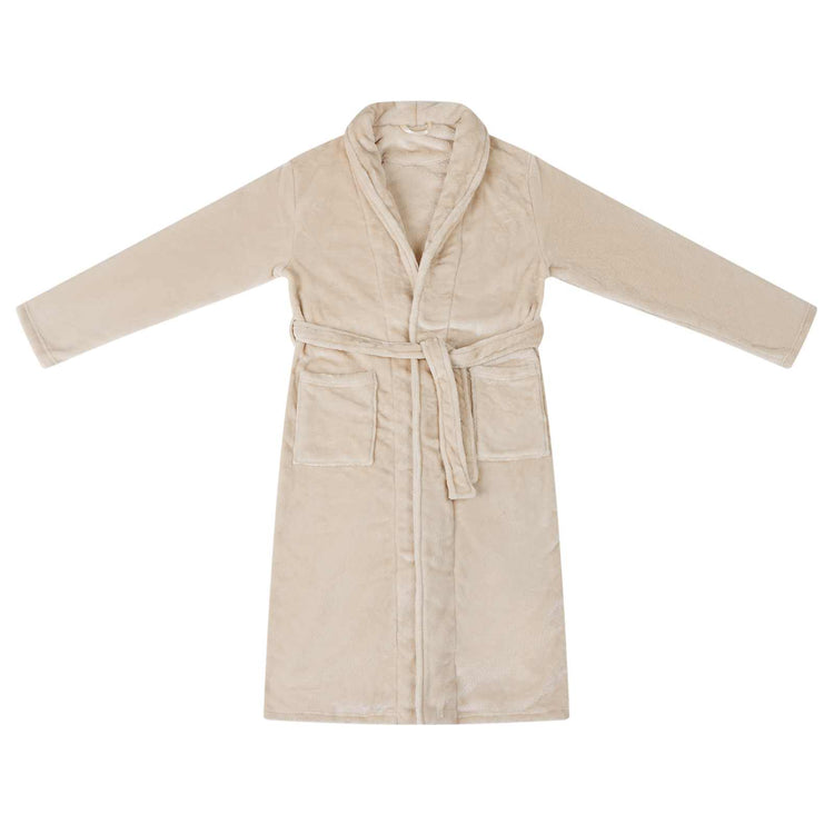 Vidaxl badjas zonder kap beige xxxl flanel