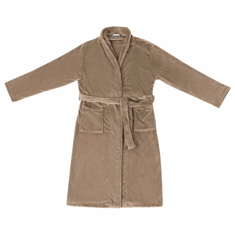 Vidaxl badjas zonder kap kameel xl flanel