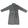 Vidaxl badjas zonder kap donkergrijs xxxl flanel