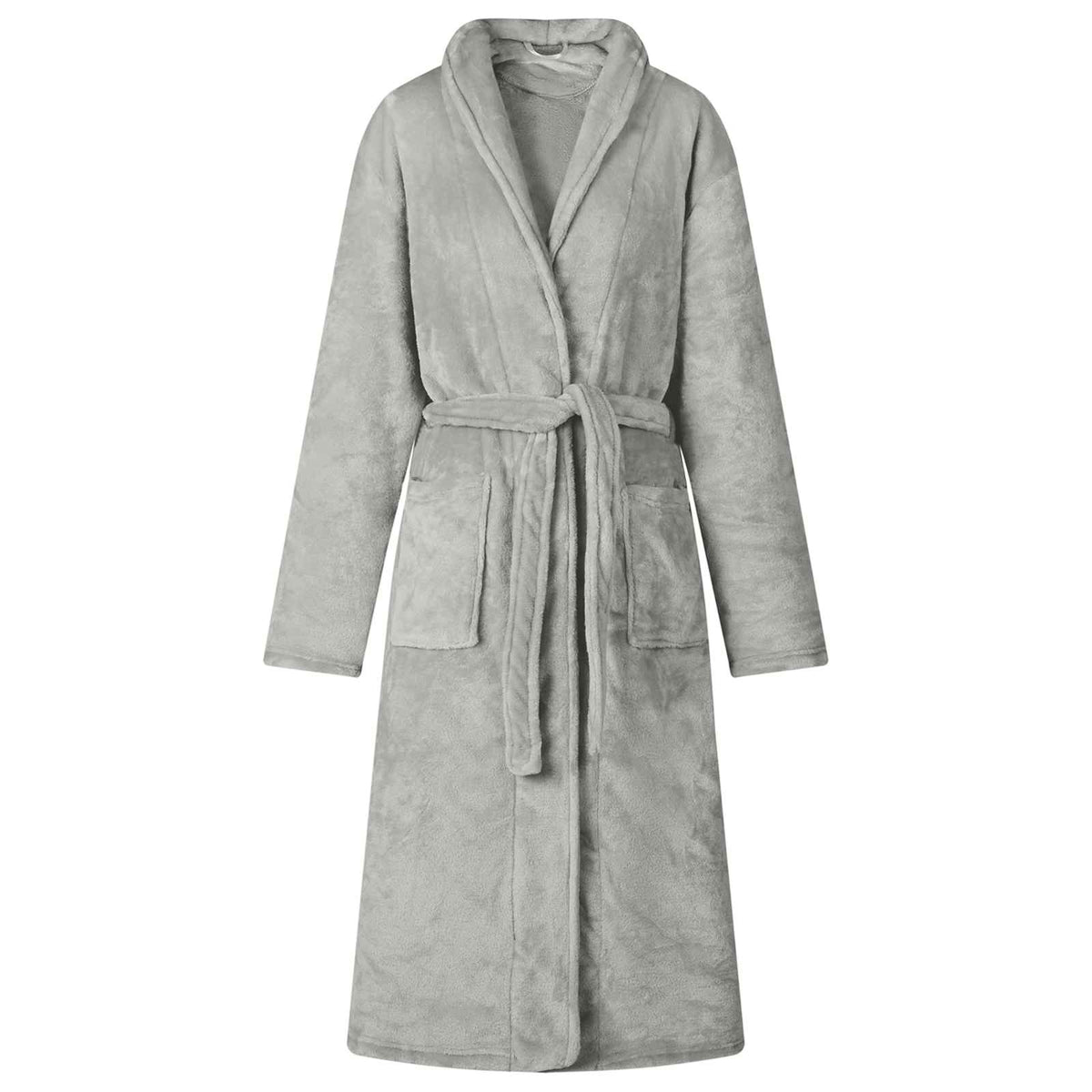Vidaxl badjas zonder kap grijs xxxl flanel