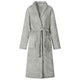 Vidaxl badjas zonder kap grijs xxxl flanel