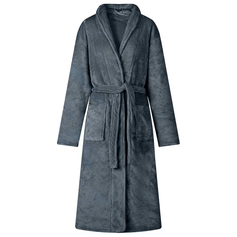 Vidaxl badjas zonder kap marineblauw s flanel