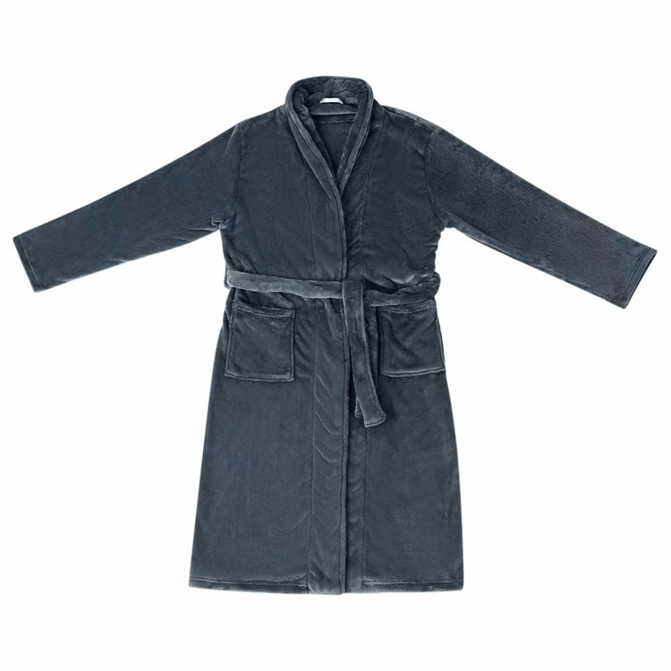Vidaxl badjas zonder kap marineblauw l flanel