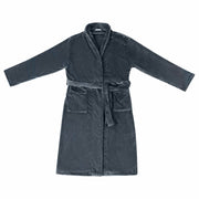 Vidaxl badjas zonder kap marineblauw xxxl flanel - afbeelding 2