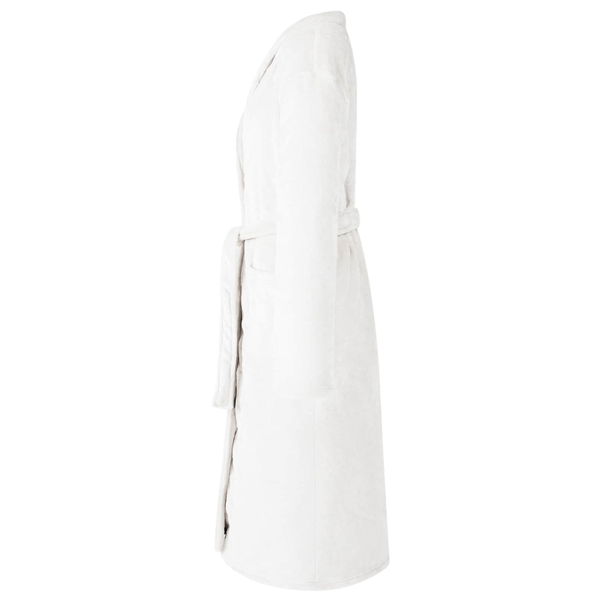 Vidaxl badjas zonder kap wit xl flanel