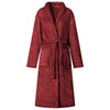 Vidaxl badjas zonder kap bordeaux rood xl flanel