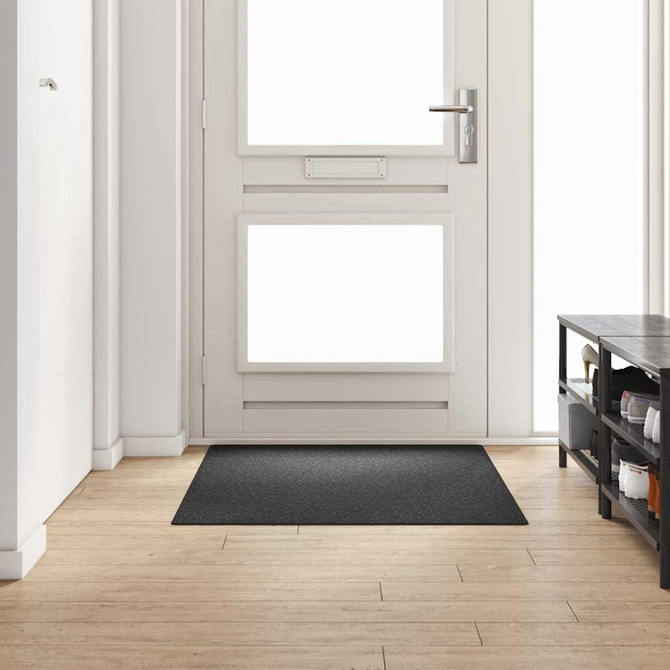 Vidaxl tapijt loper donkergrijs 100 x 150 cm 100% polypropyleen