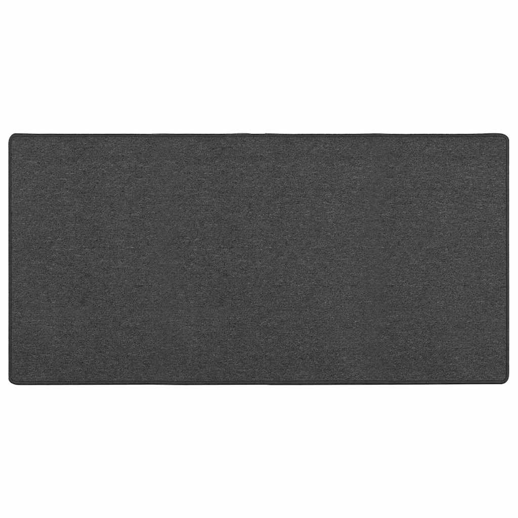 Vidaxl tapijt loper donkergrijs 100 x 200 cm 100% polypropyleen