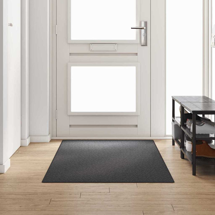 Vidaxl tapijt loper donkergrijs 100 x 250 cm 100% polypropyleen