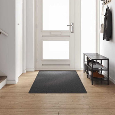 Vidaxl tapijt loper donkergrijs 100 x 300 cm 100% polypropyleen