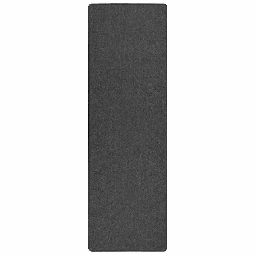 Vidaxl tapijt loper donkergrijs 100 x 300 cm 100% polypropyleen