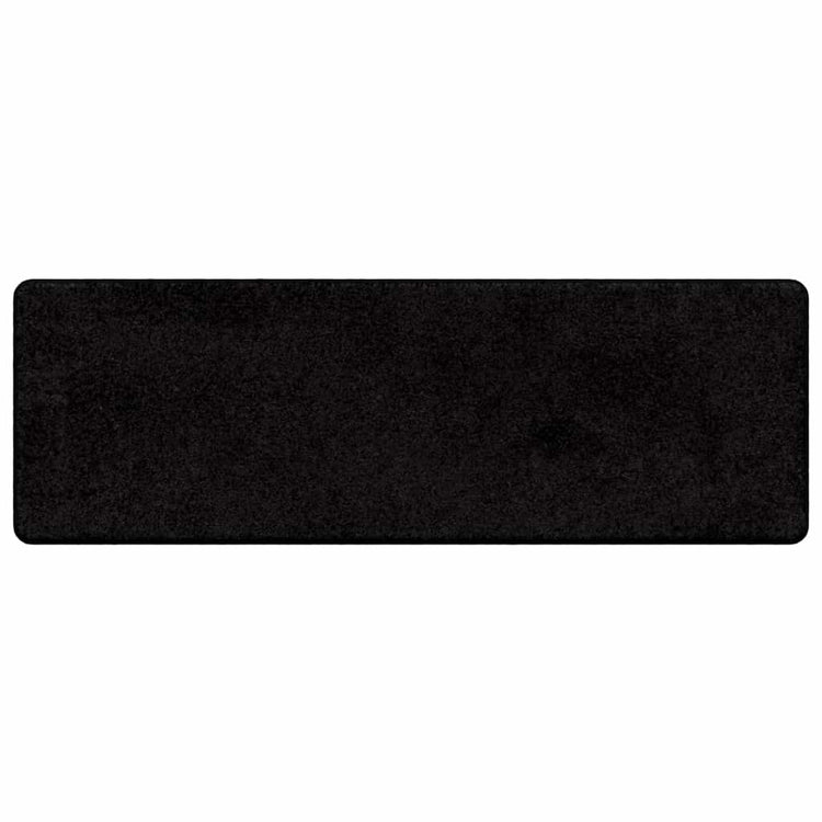 Vidaxl tapijt loper zwart 50 x 150 cm 100% polypropylene tuft