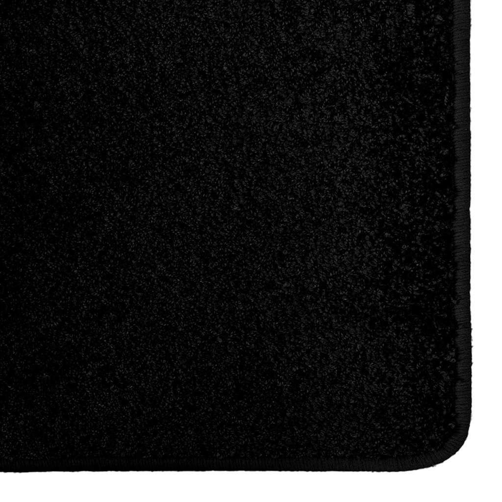 Vidaxl tapijt loper zwart 80 x 200 cm 100% polypropylene tuft
