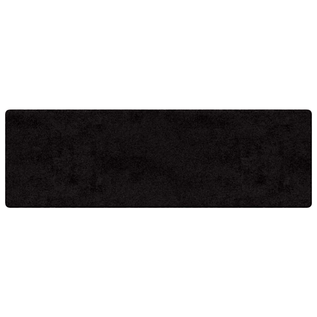 Vidaxl tapijt loper zwart 80 x 250 cm 100% polypropylene tuft