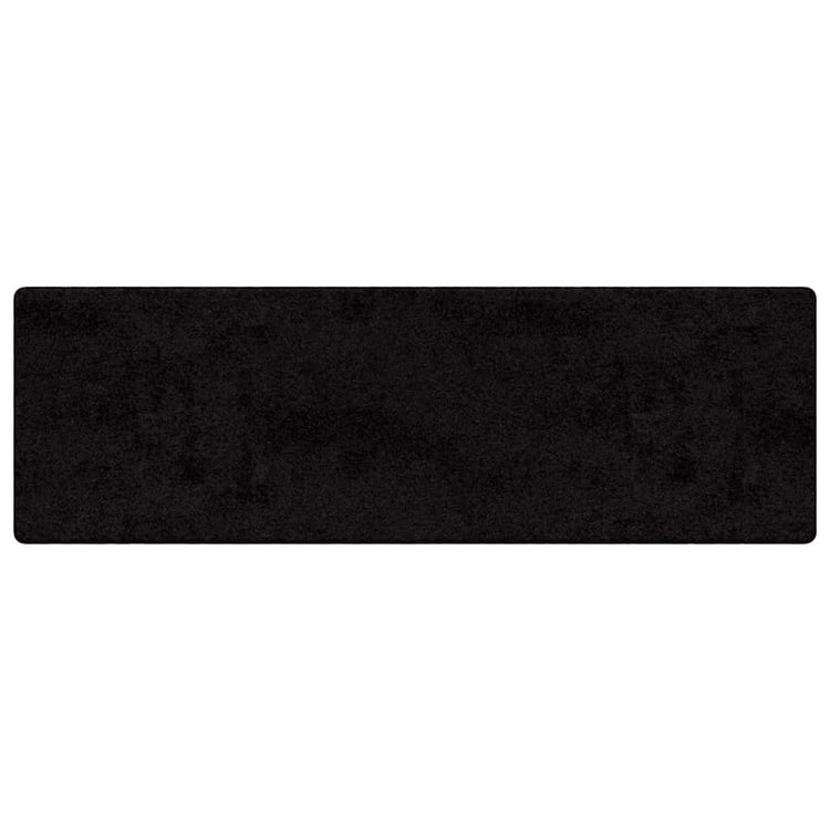 Vidaxl tapijt loper zwart 80 x 250 cm 100% polypropylene tuft
