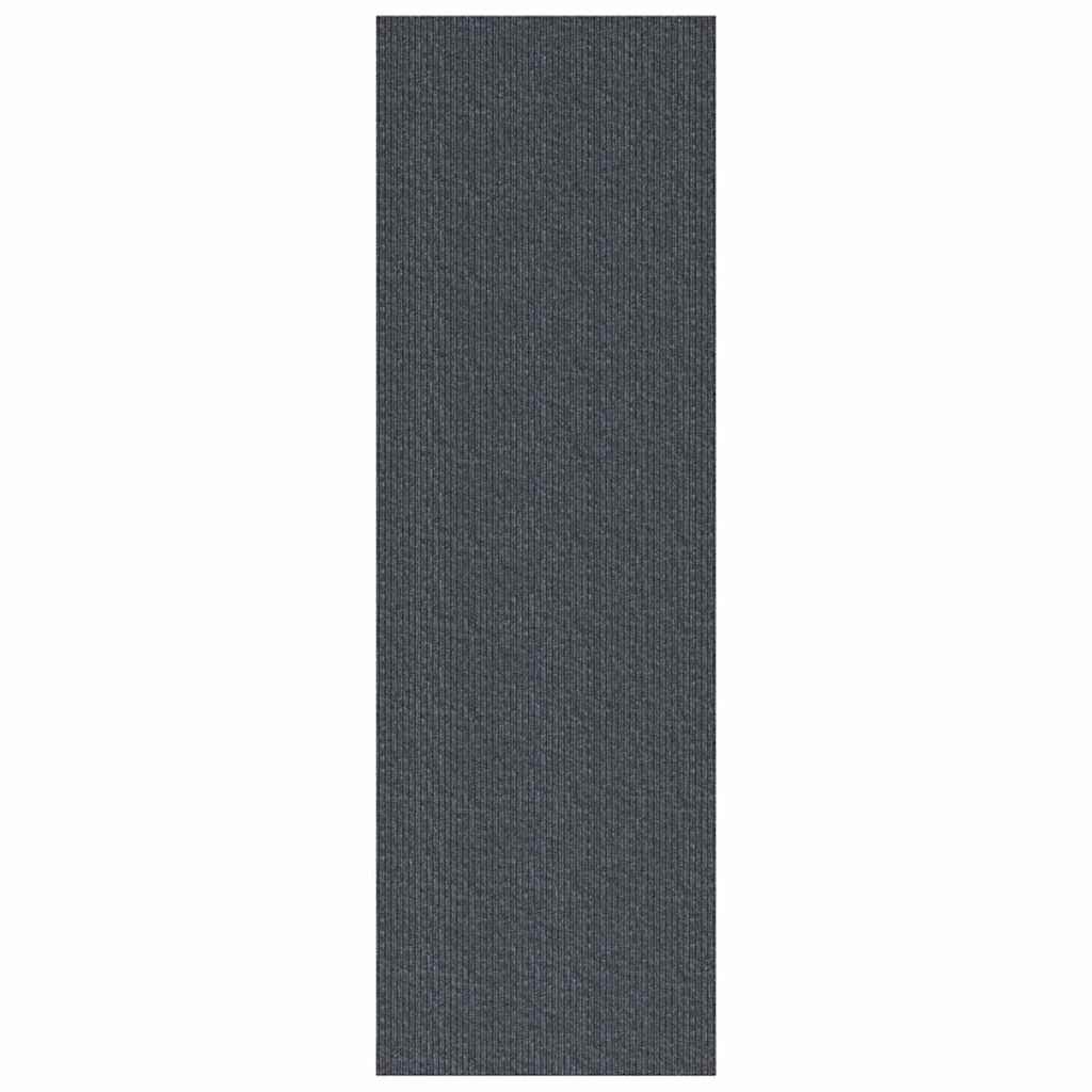 Vidaxl tapijt loper grijs 80 x 250 cm stof
