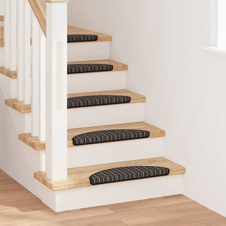 Vidaxl zelfklevende trapmatten 15 st 56 x 17 x 3 cm non-slip antraciet