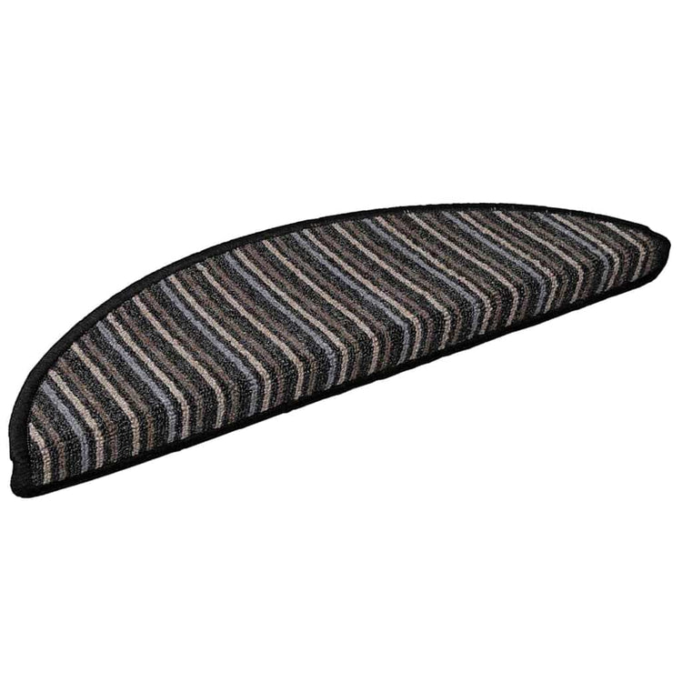 Vidaxl zelfklevende trapmatten 15 st 56 x 17 x 3 cm non-slip antraciet