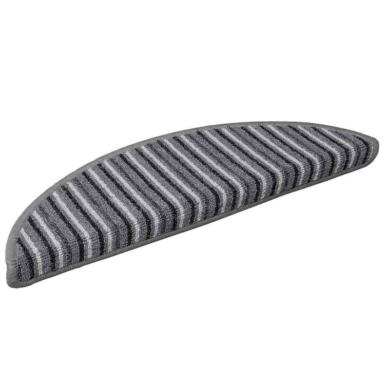 Vidaxl zelfklevende trapmatten 15 st 56 x 17 x 3 cm non-slip grijs