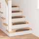 Vidaxl zelfklevende trapmatten 15 st 56 x 17 x 3 cm non-slip bruin