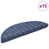 Vidaxl zelfklevende trapmatten 15 pcs blauw 56 x 17 x 3 cm