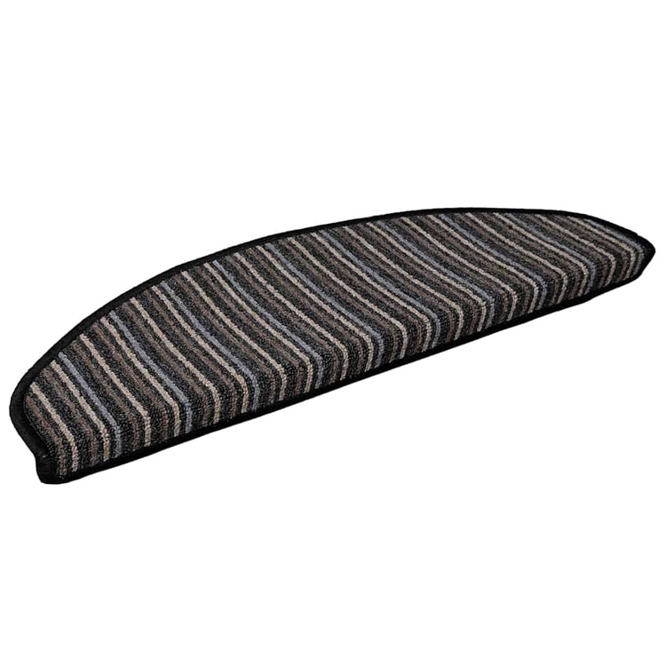 Vidaxl zelfklevende trapmatten 15 st 65 x 21 x 4 cm non-slip antraciet