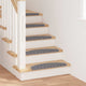 Vidaxl zelfklevende trapmatten 15 st 65 x 21 x 4 cm non-slip grijs