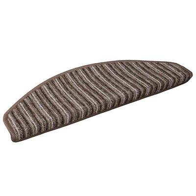 Vidaxl zelfklevende trapmatten 15 st 65 x 21 x 4 cm non-slip bruin