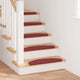 Vidaxl zelfklevende trapmatten 15 st 65 x 21 x 4 cm non-slip rood