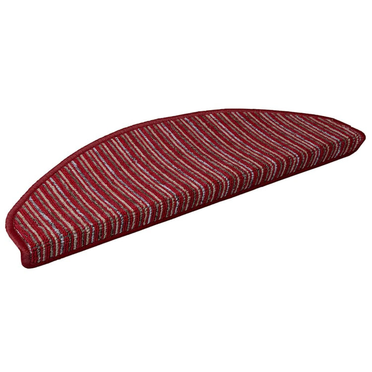 Vidaxl zelfklevende trapmatten 15 st 65 x 21 x 4 cm non-slip rood