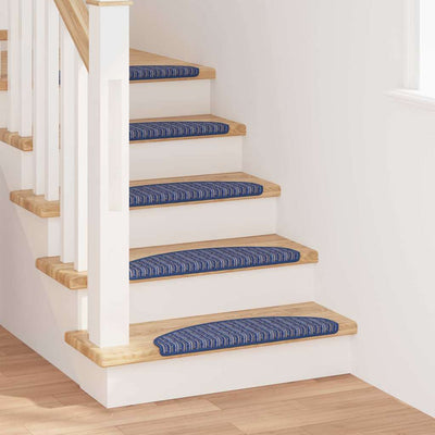 Vidaxl zelfklevende trapmatten 15 st 65 x 21 x 4 cm non-slip blauw