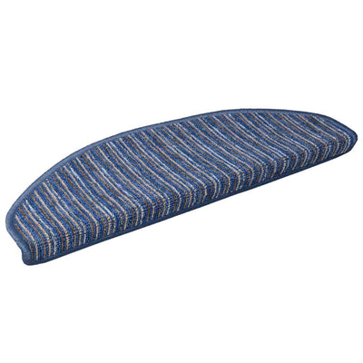 Vidaxl zelfklevende trapmatten 15 st 65 x 21 x 4 cm non-slip blauw