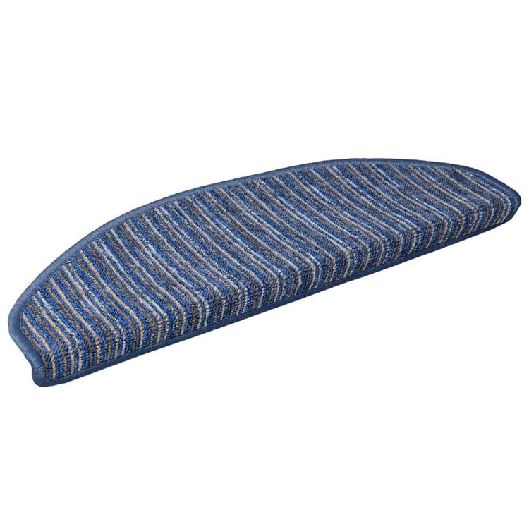 Vidaxl zelfklevende trapmatten 15 st 65 x 21 x 4 cm non-slip blauw
