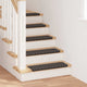 Vidaxl zelfklevende trapmatten 15 st 65 x 21 x 4 cm non-slip antraciet
