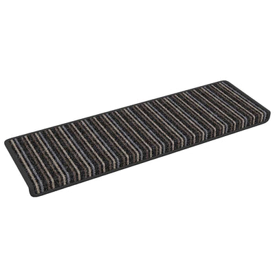 Vidaxl zelfklevende trapmatten 15 st 65 x 21 x 4 cm non-slip antraciet