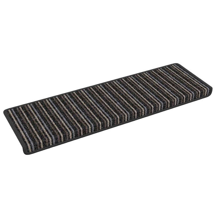 Vidaxl zelfklevende trapmatten 15 st 65 x 21 x 4 cm non-slip antraciet