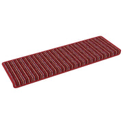 Vidaxl zelfklevende trapmatten 15 st 65 x 21 x 4 cm non-slip rood - afbeelding 2